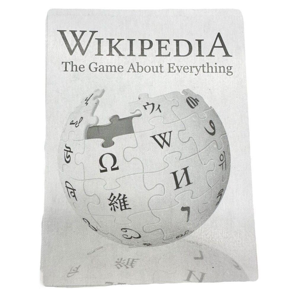 Wikipedia Board Game Family Fun Complete but Missing Box Lid